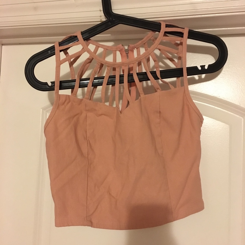 Pink crop top